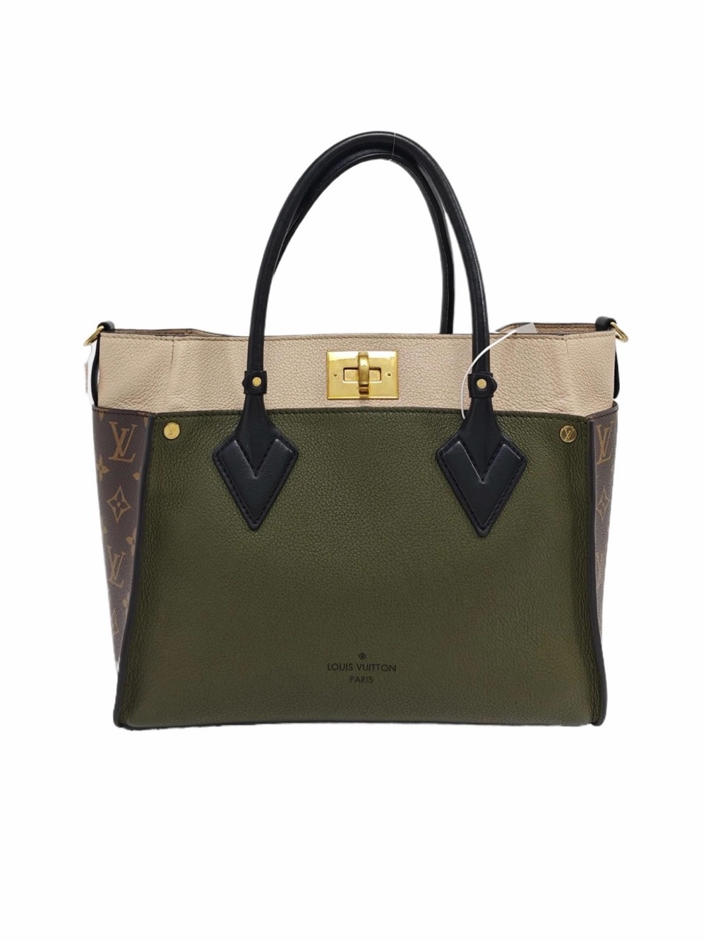 Louis Vuitton On My Side Green Satchel
